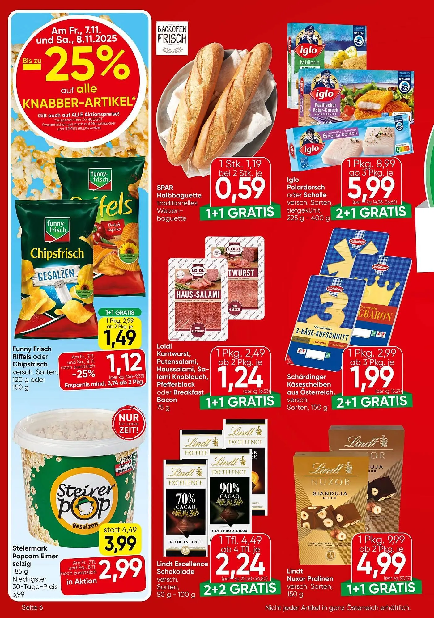 Eurospar Flugblatt von 6. November bis 19. November 2025 - Flugblätt seite  6