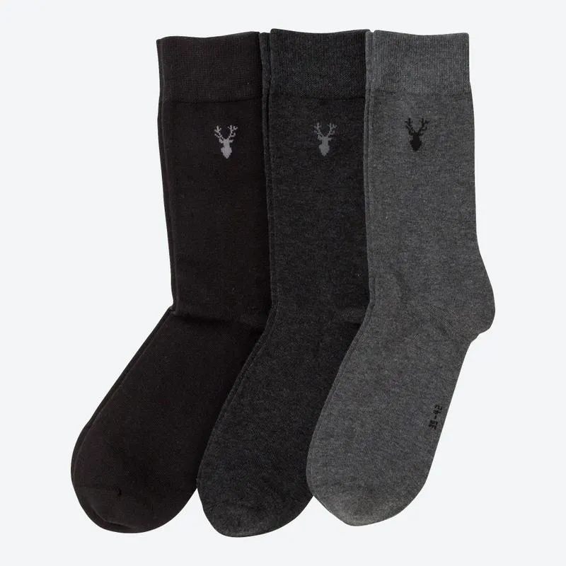 Herren-Socken mit Winter-Design, 3er-Pack