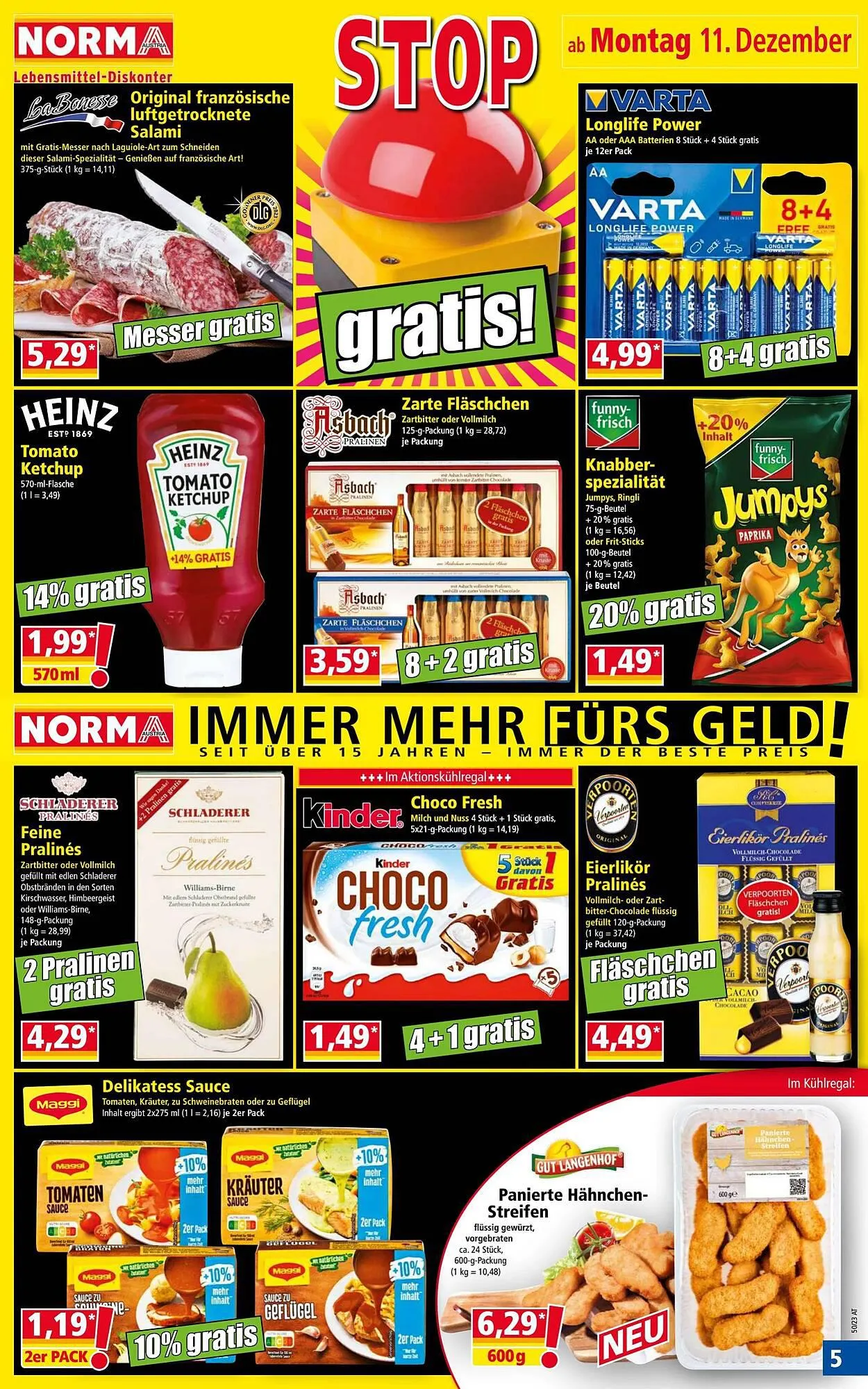 Norma Flugblatt von 11. Dezember bis 16. Dezember 2023 - Flugblätt seite 5