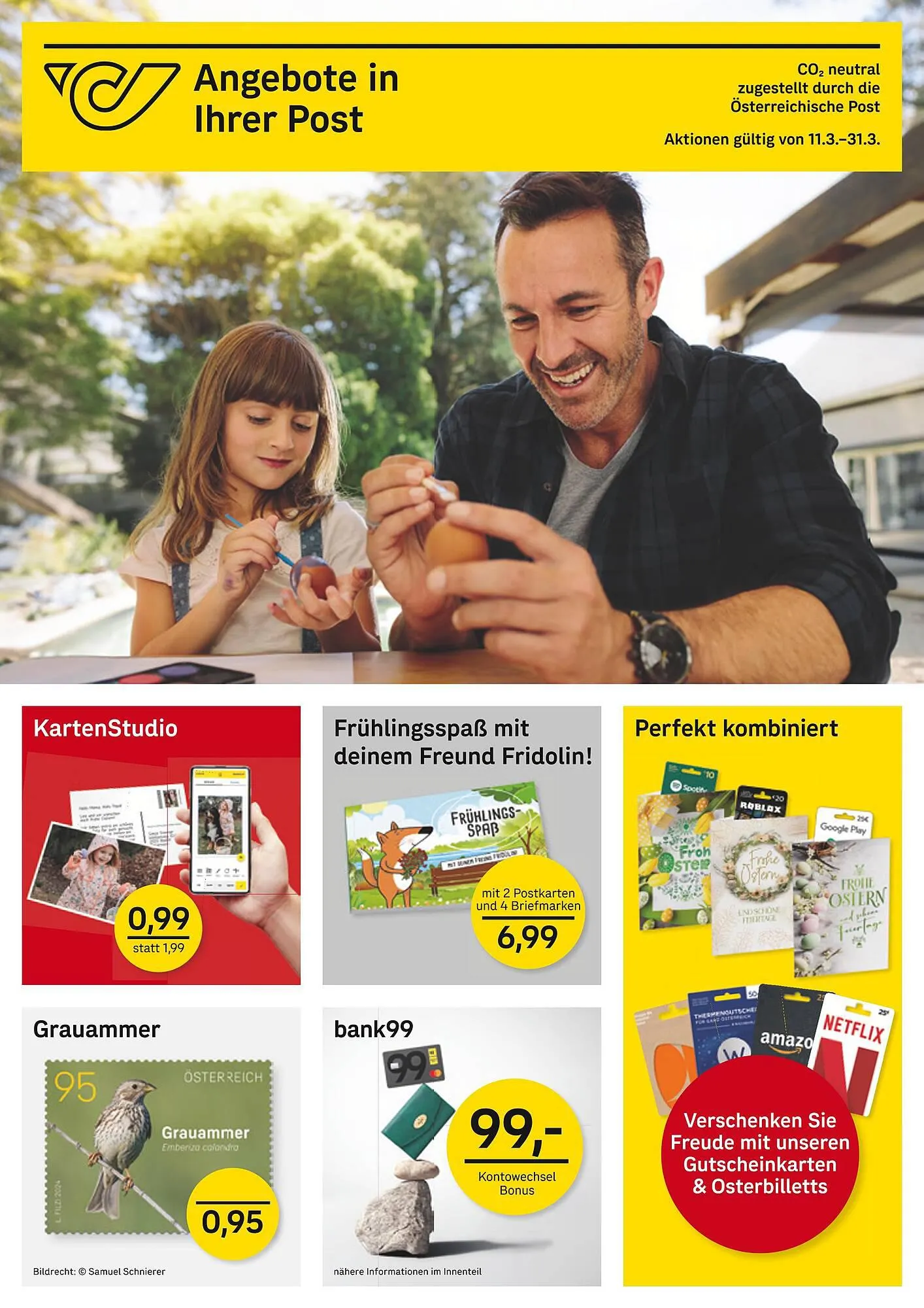 Post Flugblatt von 11. März bis 31. März 2024 - Flugblätt seite