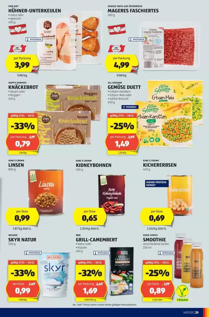 Blättern Sie online im HOFER Flugblatt von 24. Dezember bis 7. Jänner 2025 - Flugblätt seite 33