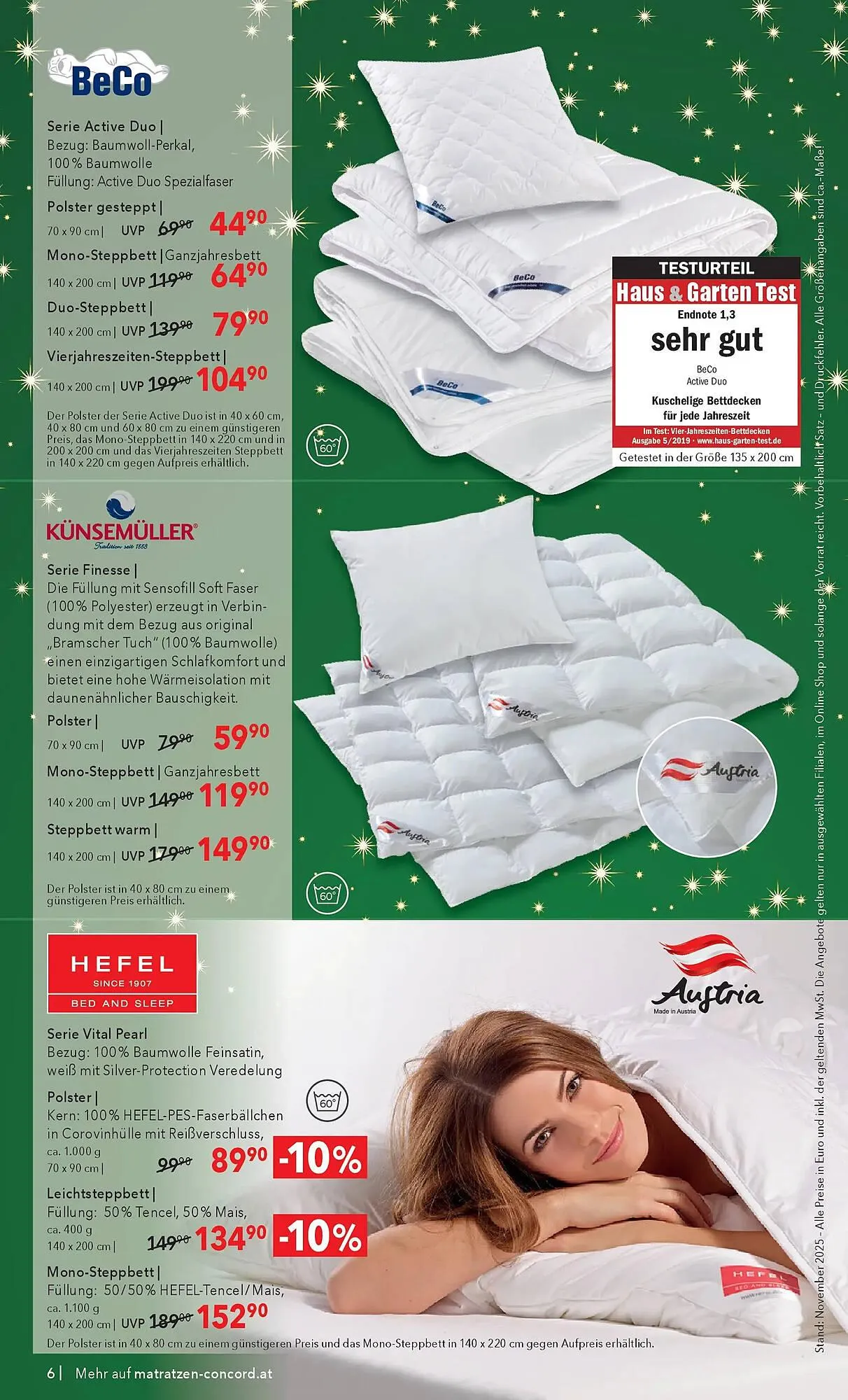 Matratzen Concord Prospekt von 3. Dezember bis 26. Dezember 2025 - Flugblätt seite  6