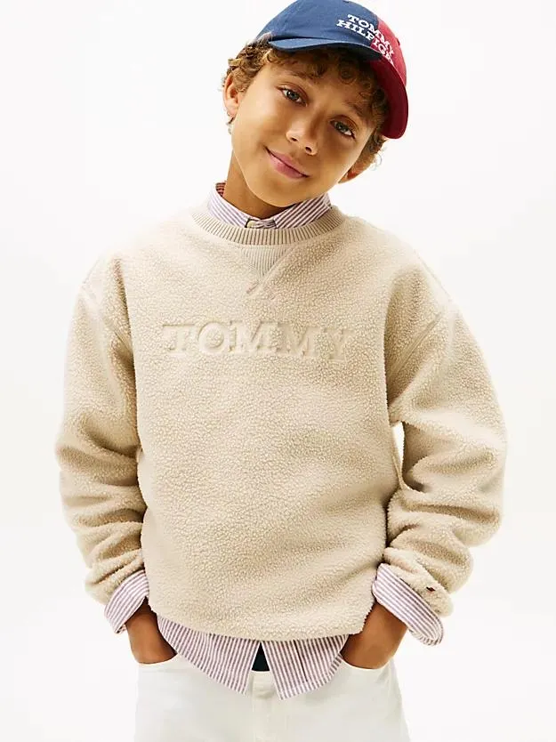 Sweatshirt aus Polarfleece mit Logo