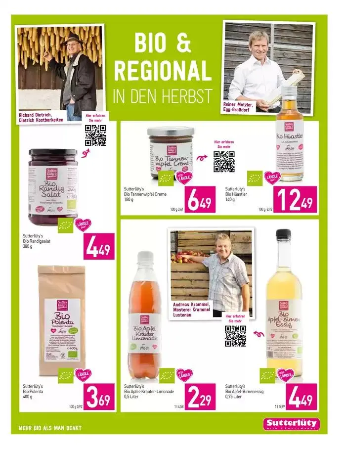 Sutterlüty flugblatt von 26. September bis 2. Oktober 2024 - Flugblätt seite  13