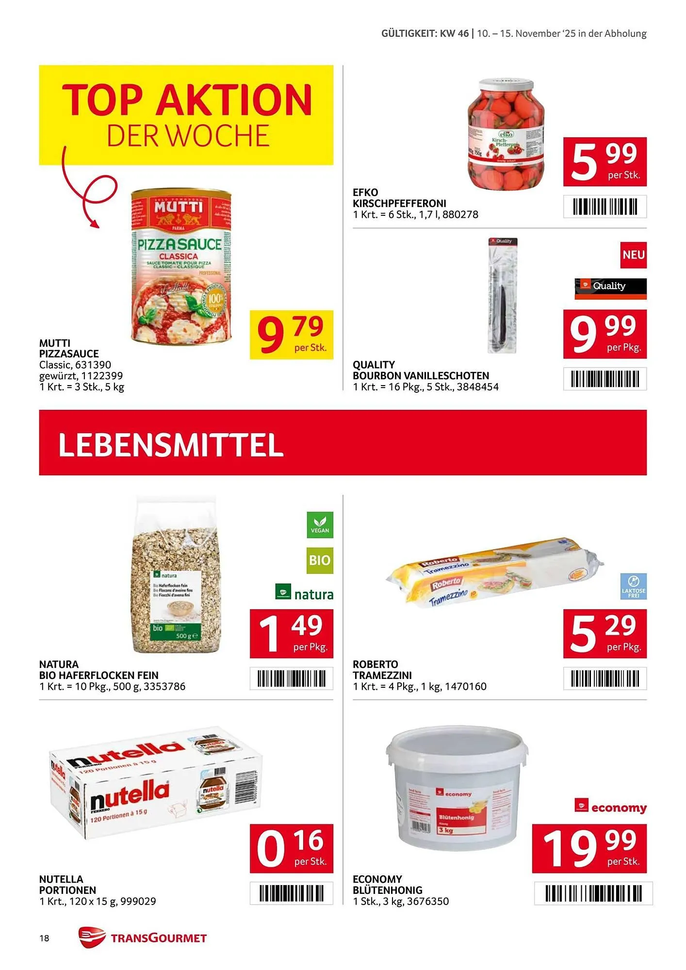 Transgourmet Flugblatt von 10. November bis 15. November 2025 - Flugblätt seite 17