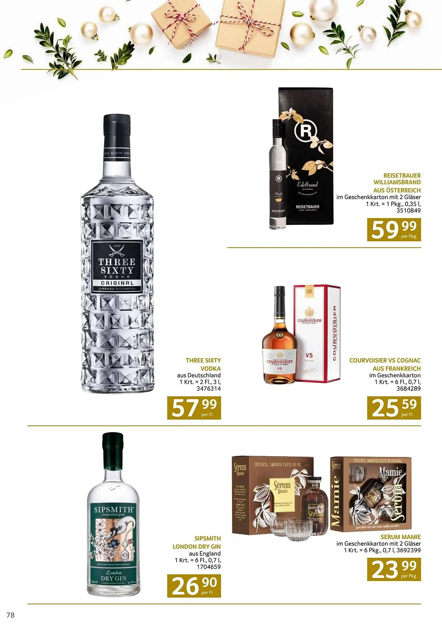 Transgourmet Flugblatt von 13. Oktober bis 25. Dezember 2024 - Flugblätt seite 78