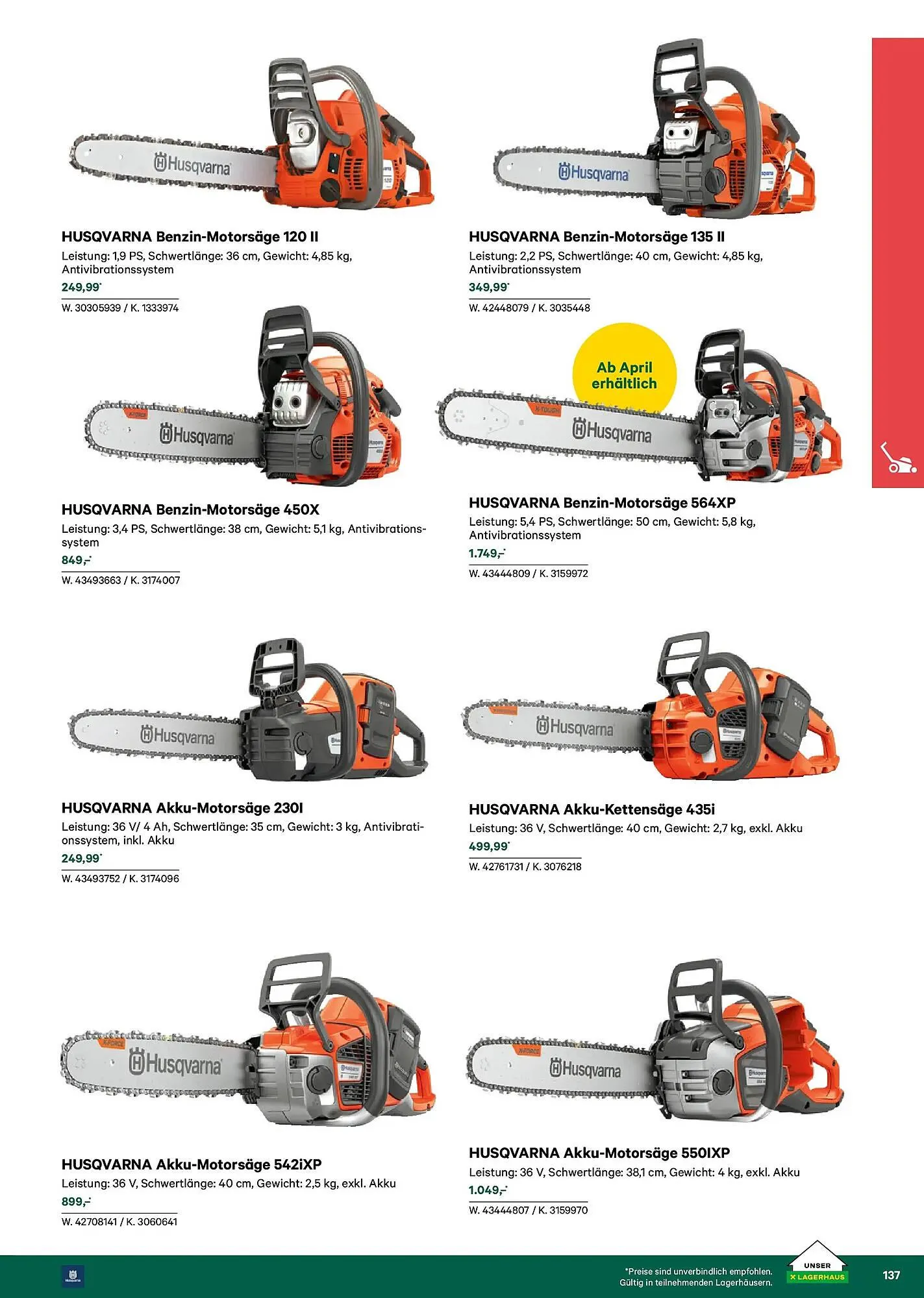 Lagerhaus Flugblatt von 22. Februar bis 31. Mai 2026 - Flugblätt seite  137