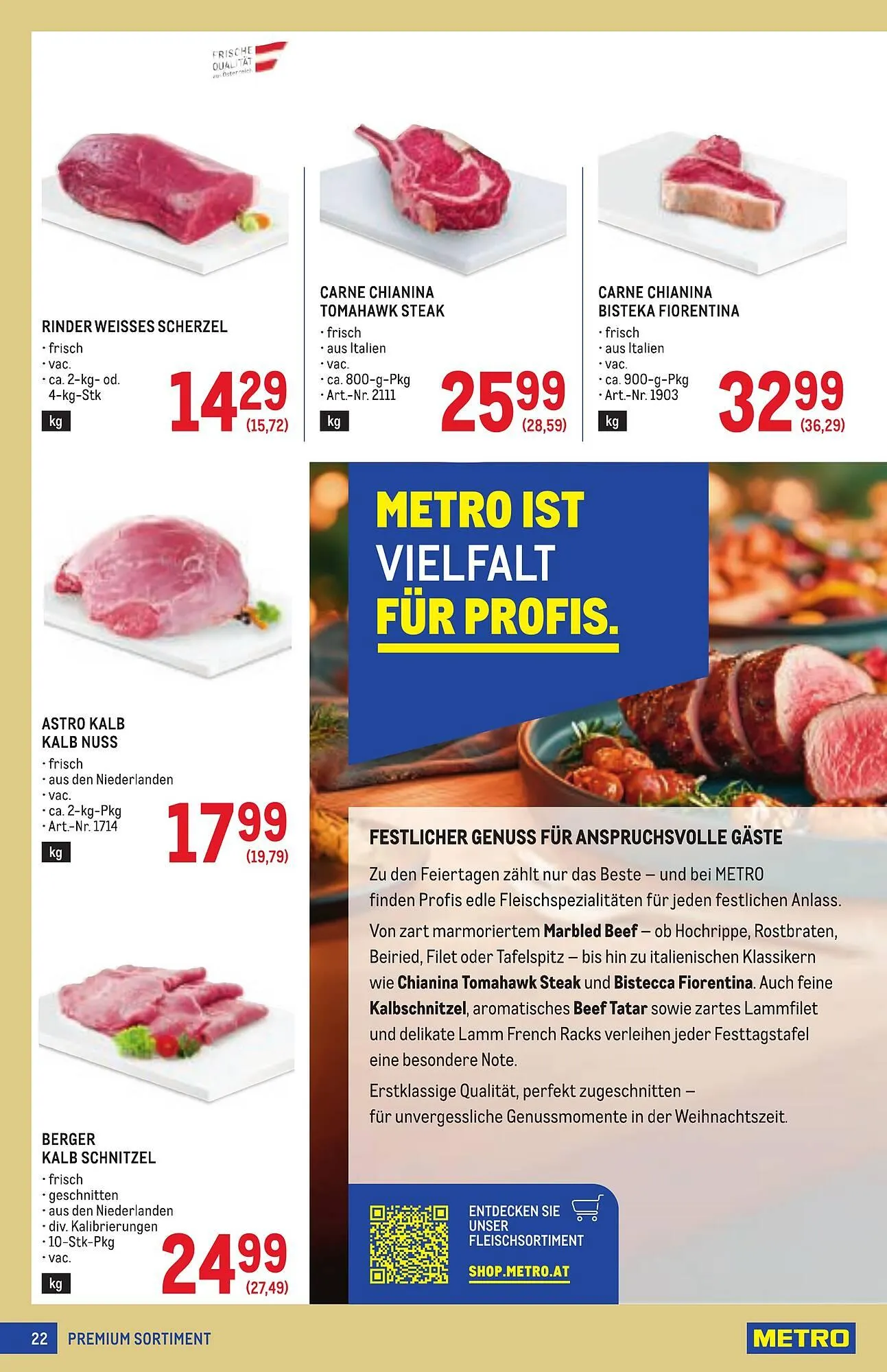 Metro Flugblatt von 11. Dezember bis 7. Jänner 2026 - Flugblätt seite  22