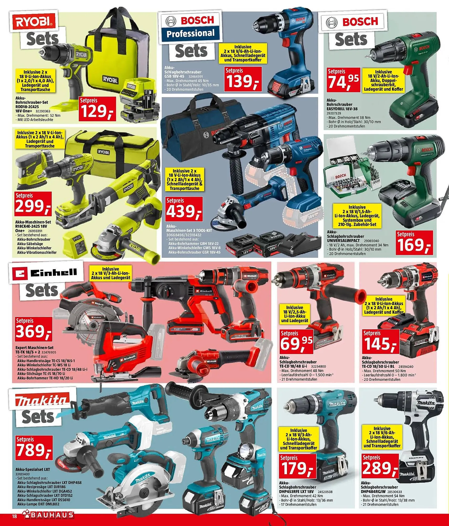 Bauhaus Flugblatt von 12. November bis 2. Dezember 2025 - Flugblätt seite 18