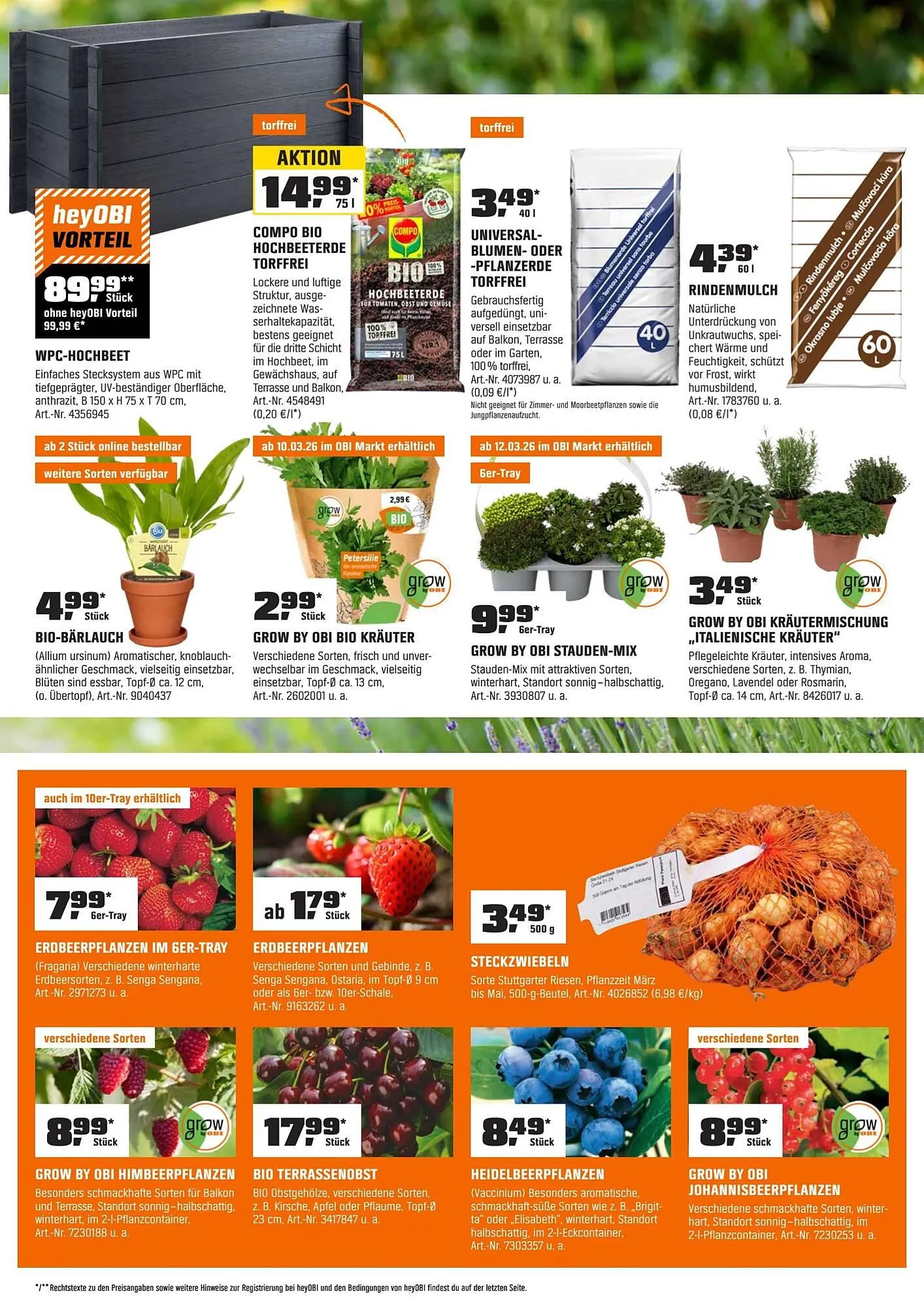 OBI Flugblatt von 1. März bis 1. April 2026 - Flugblätt seite  7
