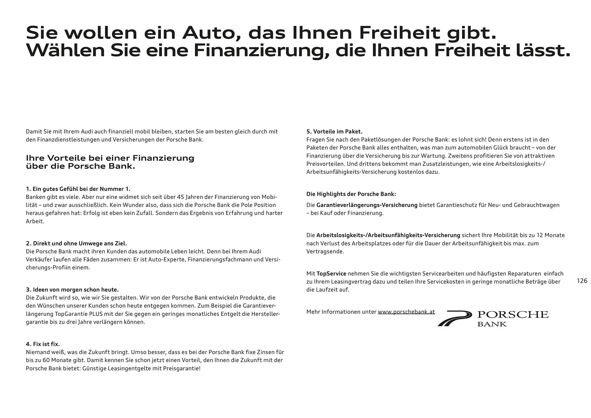 Audi Flugblatt von 20. November bis 22. Juli 2026 - Flugblätt seite  126