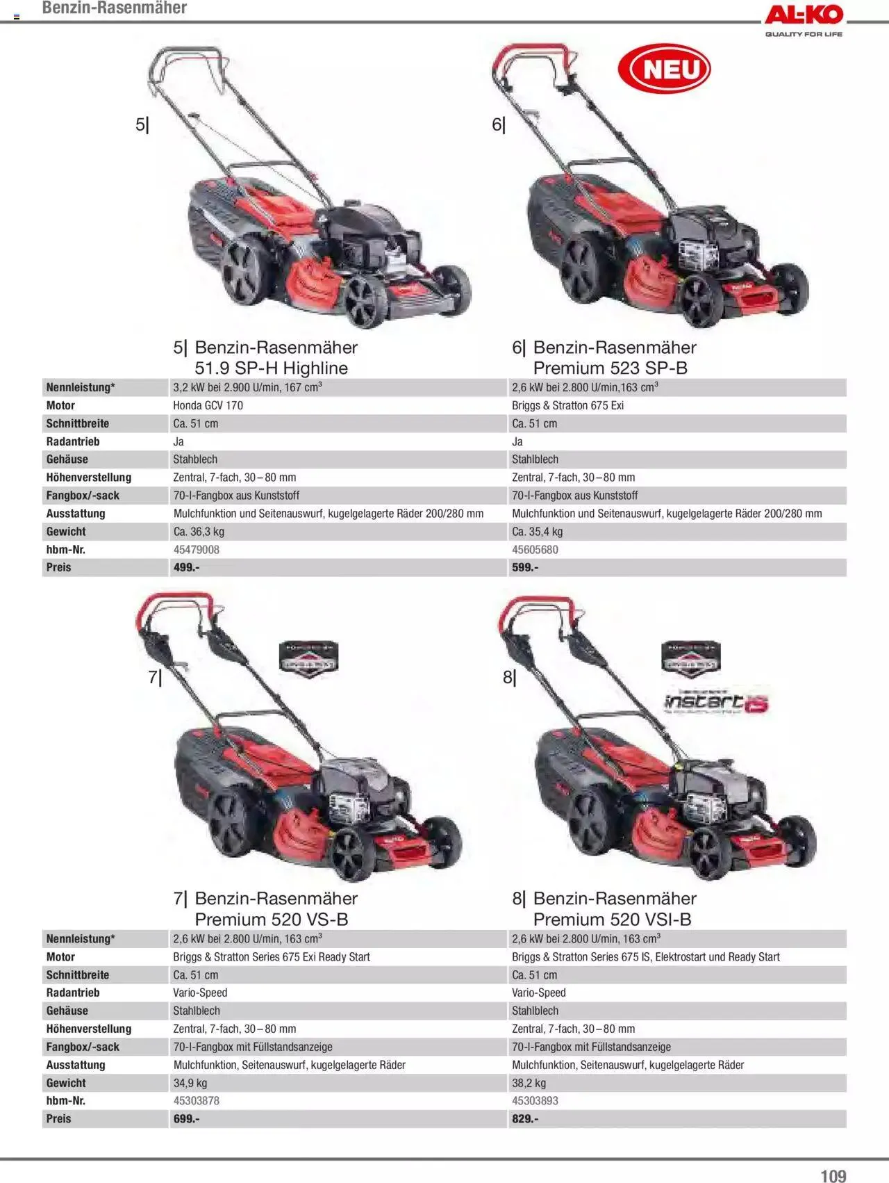 Hagebau Gartenjahr 2023 von 7. März bis 31. Dezember 2023 - Flugblätt seite  109