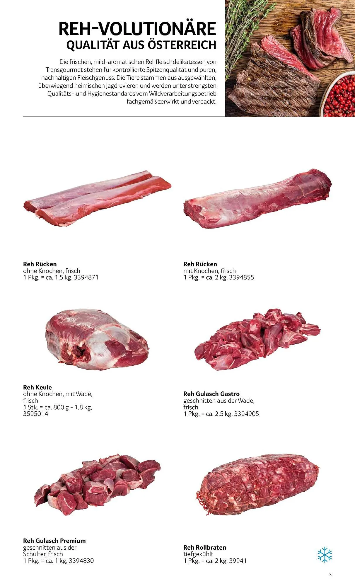 Transgourmet Flugblatt von 1. September bis 27. Dezember 2025 - Flugblätt seite 3