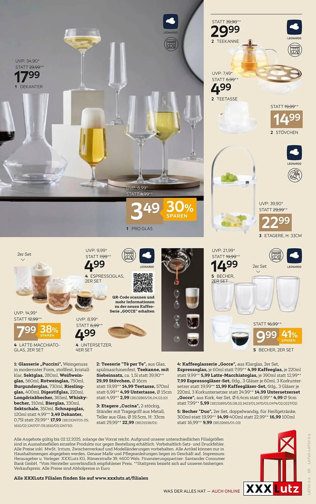 XXXLutz Prospekt von 7. Oktober bis 2. Dezember 2025 - Flugblätt seite 8