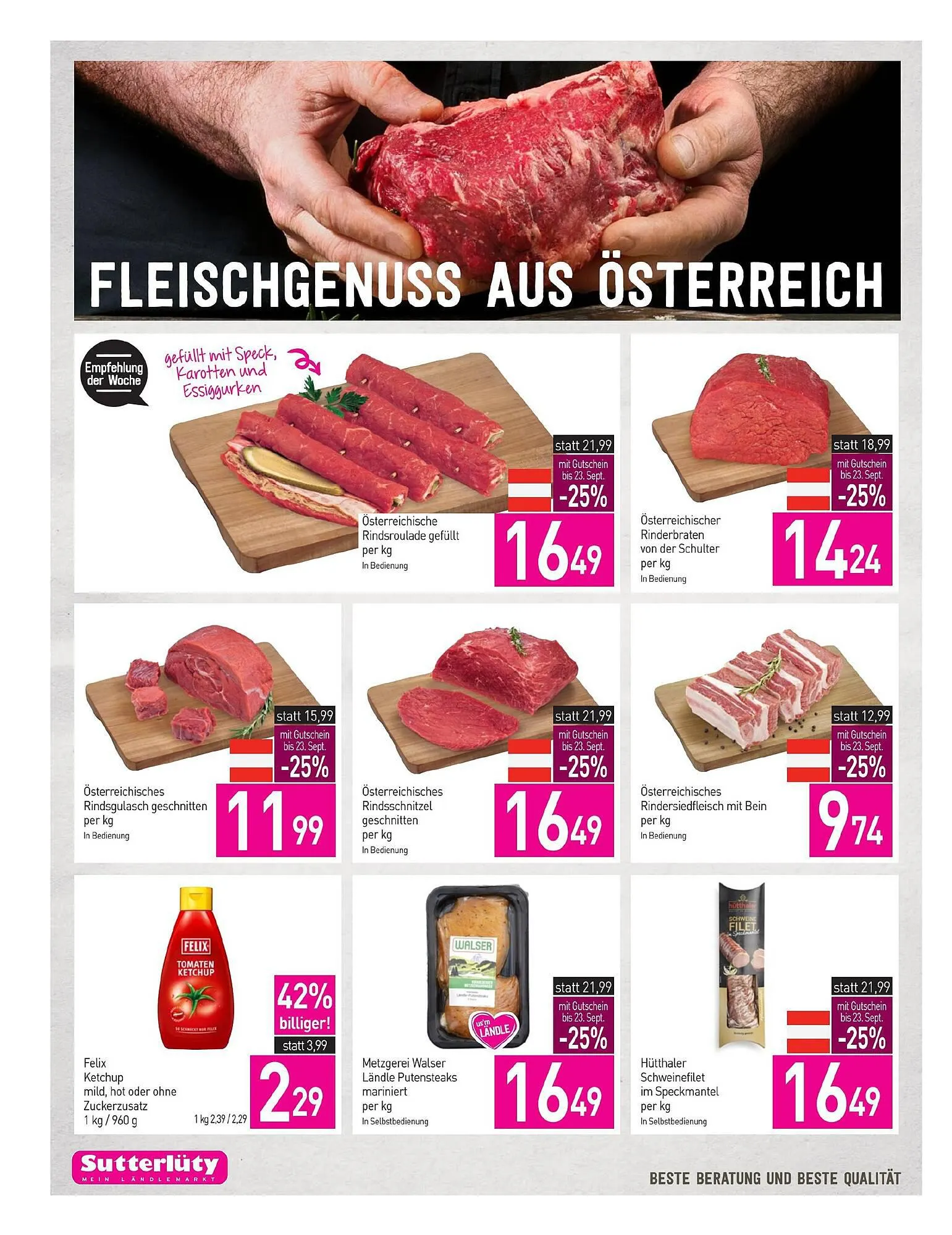 Sutterlüty Flugblatt von 21. September bis 26. September 2023 - Flugblätt seite  6