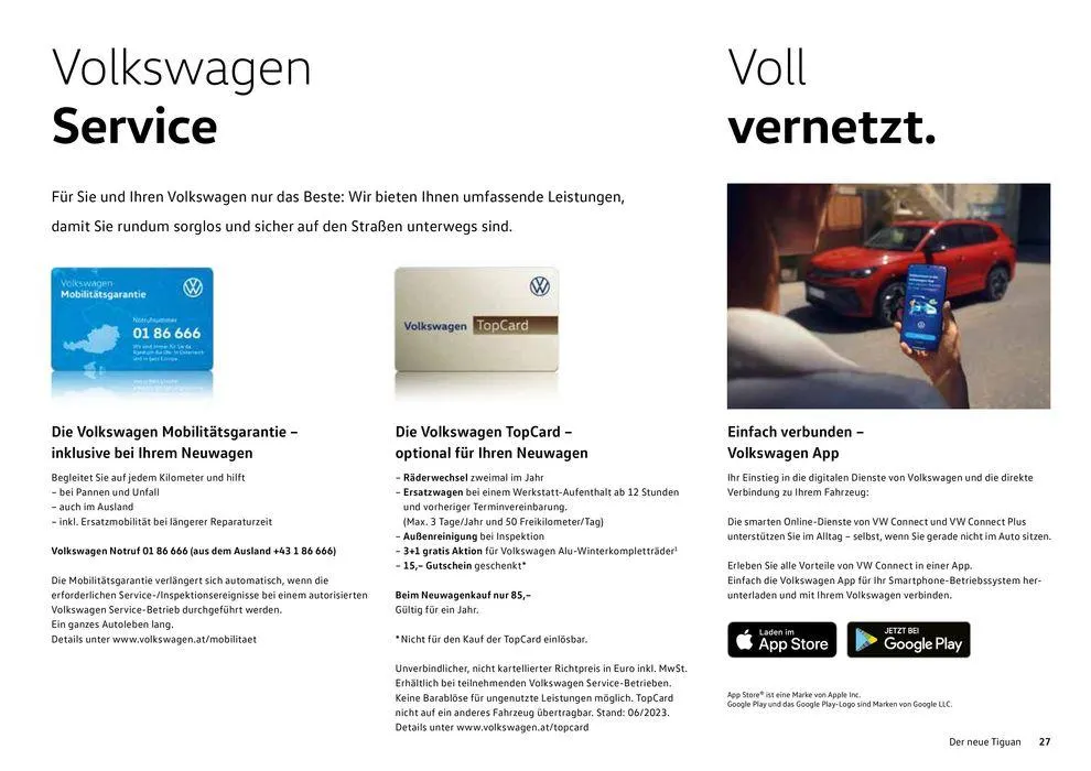 Volkswagen The new Tiguan von 16. Februar bis 16. Februar 2025 - Flugblätt seite 27