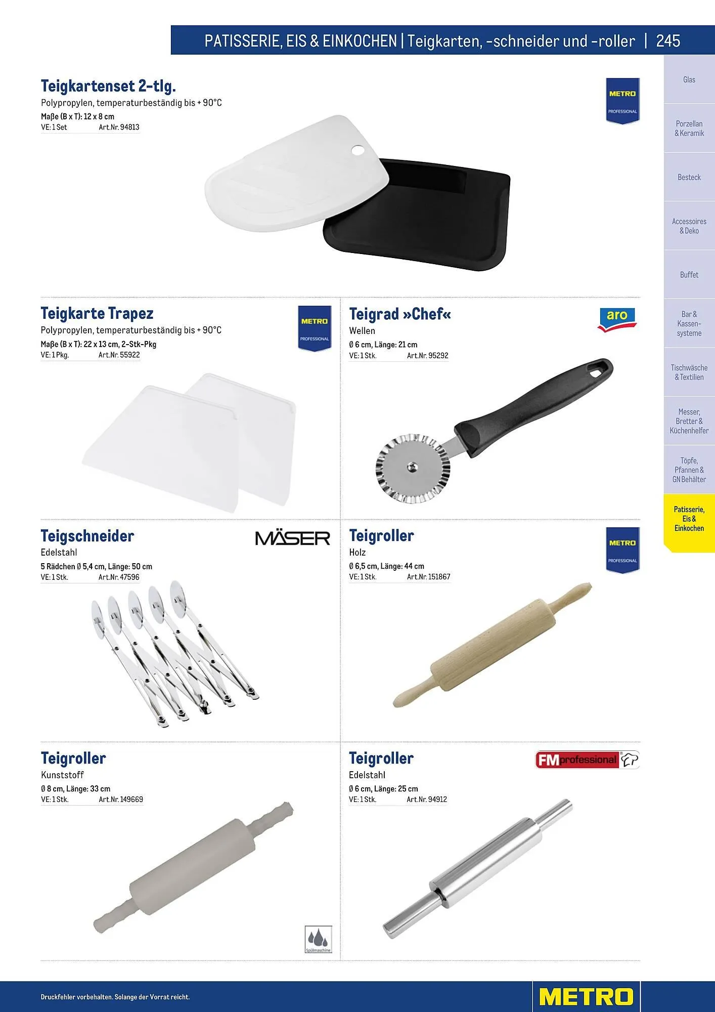 Metro Flugblatt von 25. März bis 31. Dezember 2026 - Flugblätt seite  245