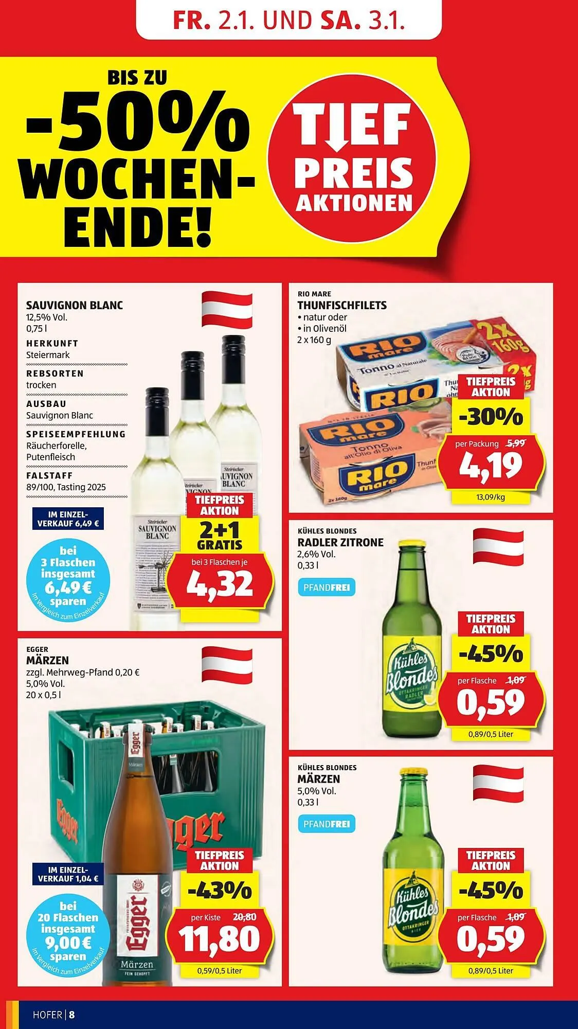 Hofer Flugblatt von 2. Jänner bis 9. Jänner 2026 - Flugblätt seite  10