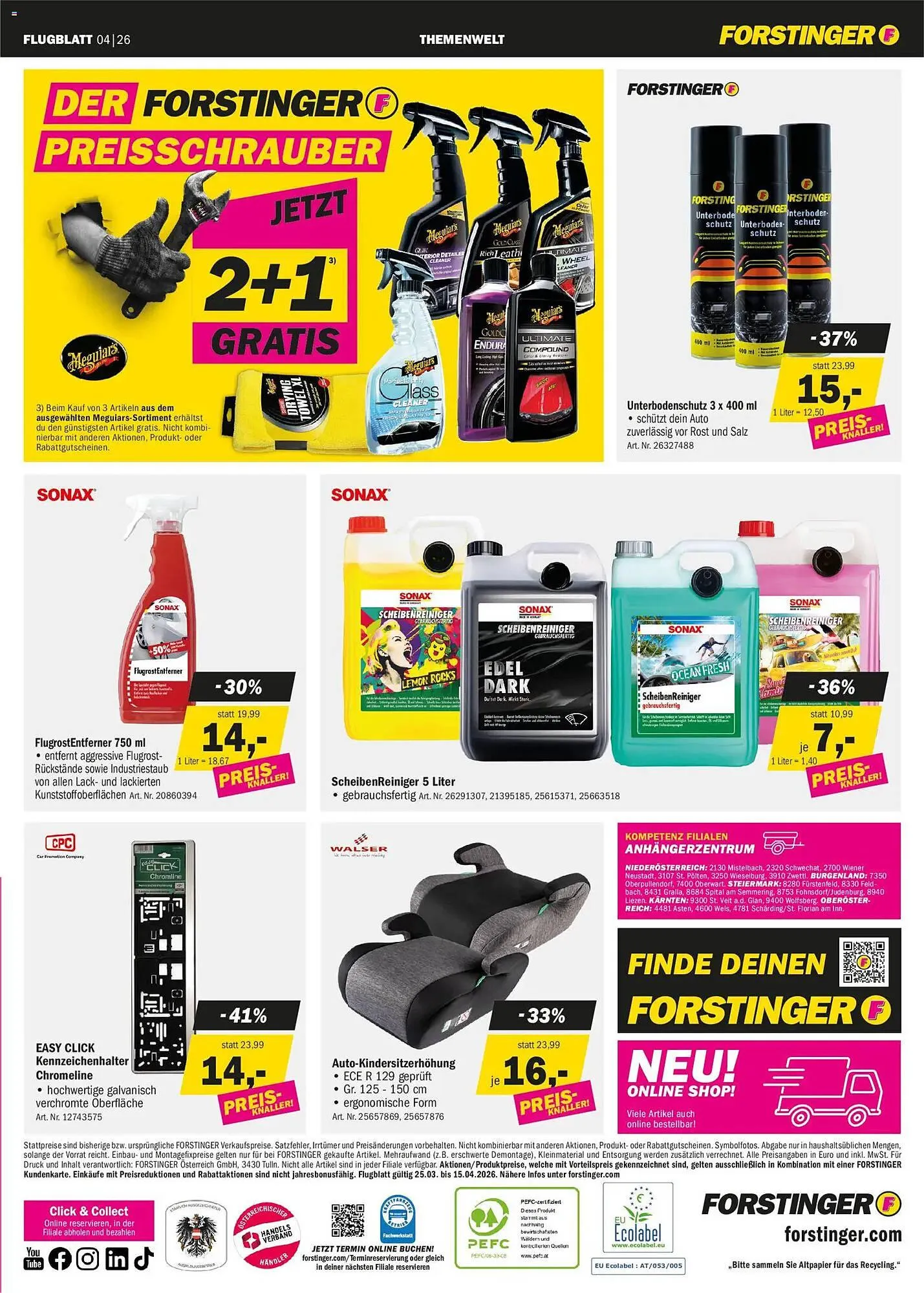 Forstinger Flugblatt von 25. März bis 15. April 2026 - Flugblätt seite  7