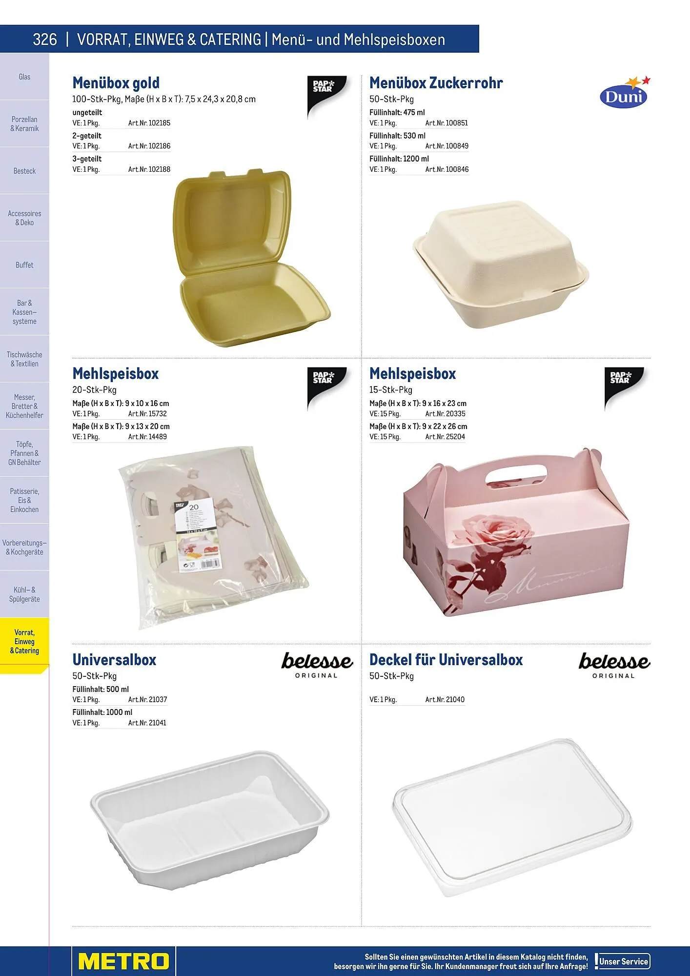 Metro Flugblatt von 25. März bis 31. Dezember 2026 - Flugblätt seite  326