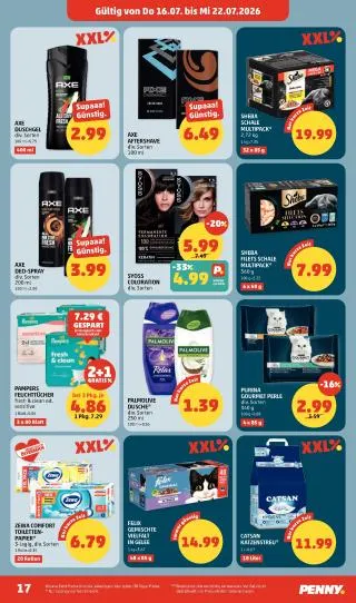 PENNY Flugblatt von 16. Juli bis 22. Juli 2026 - Flugblätt seite  17