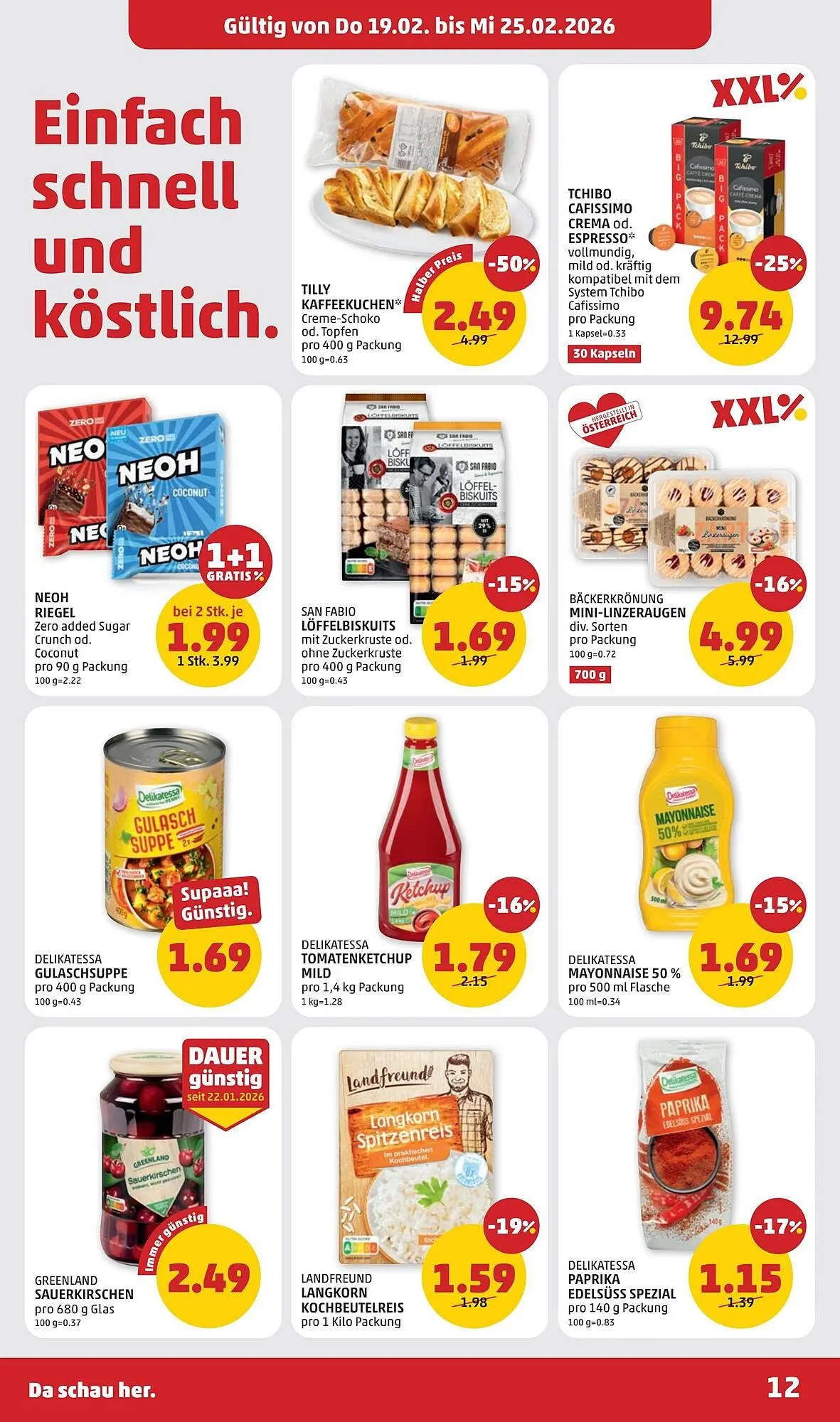 PENNY Flugblatt von 19. Februar bis 26. Februar 2026 - Flugblätt seite  12