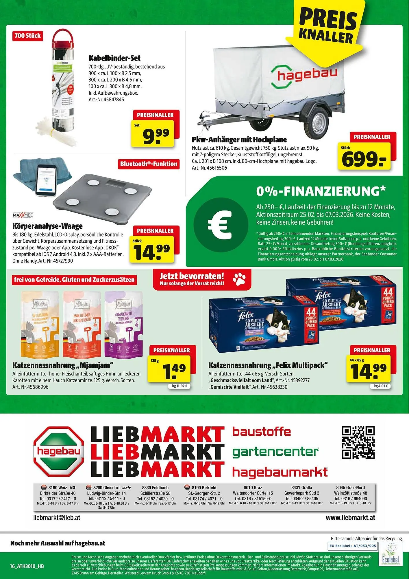 Liebmarkt Prospekt von 24. Februar bis 7. März 2026 - Flugblätt seite  16