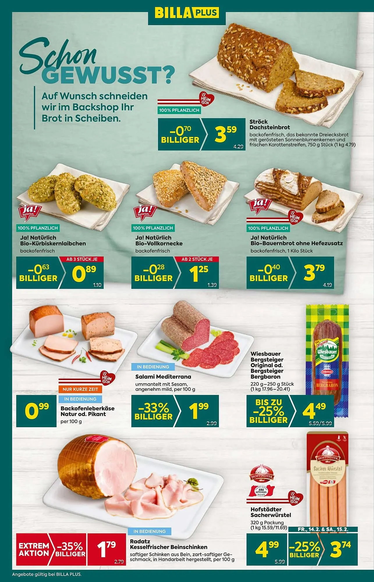 Billa Flugblatt von 13. Februar bis 19. Februar 2025 - Flugblätt seite 10