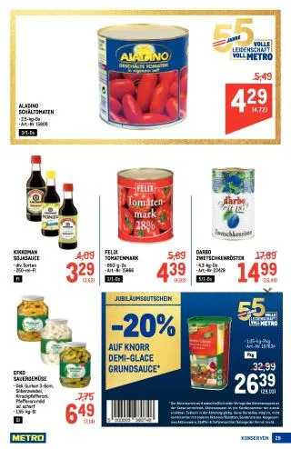 METRO Flugblatt Food - Metro Profi von 3. September bis 16. September 2026 - Flugblätt seite 29