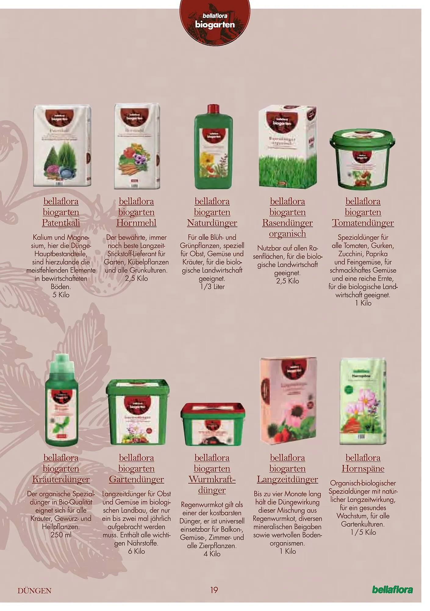 Bellaflora Flugblatt von 3. Jänner bis 31. Mai 2025 - Flugblätt seite 19
