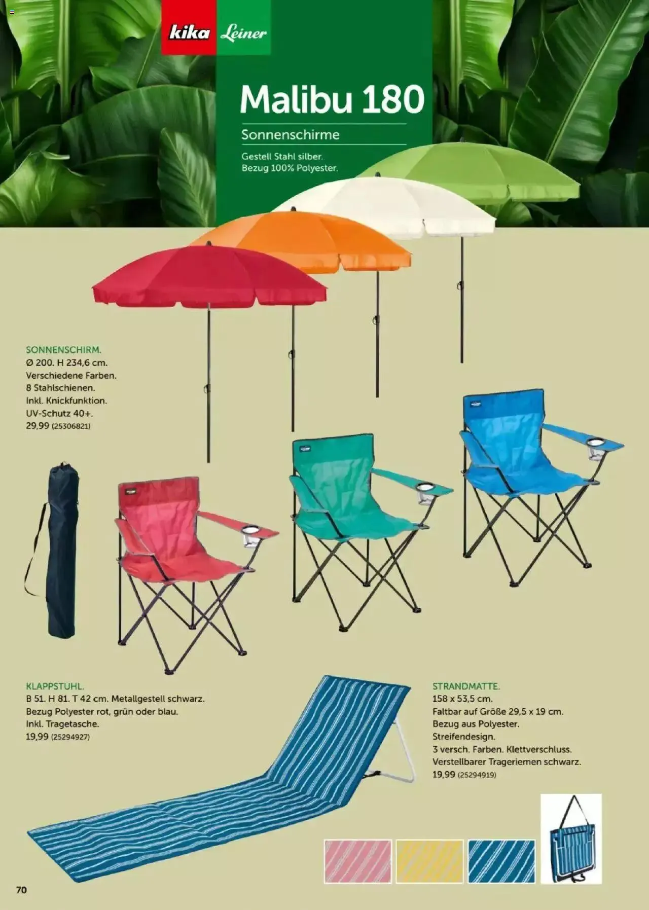 Leiner Garten Katalog 2024 von 4. März bis 30. September 2024 - Flugblätt seite  70