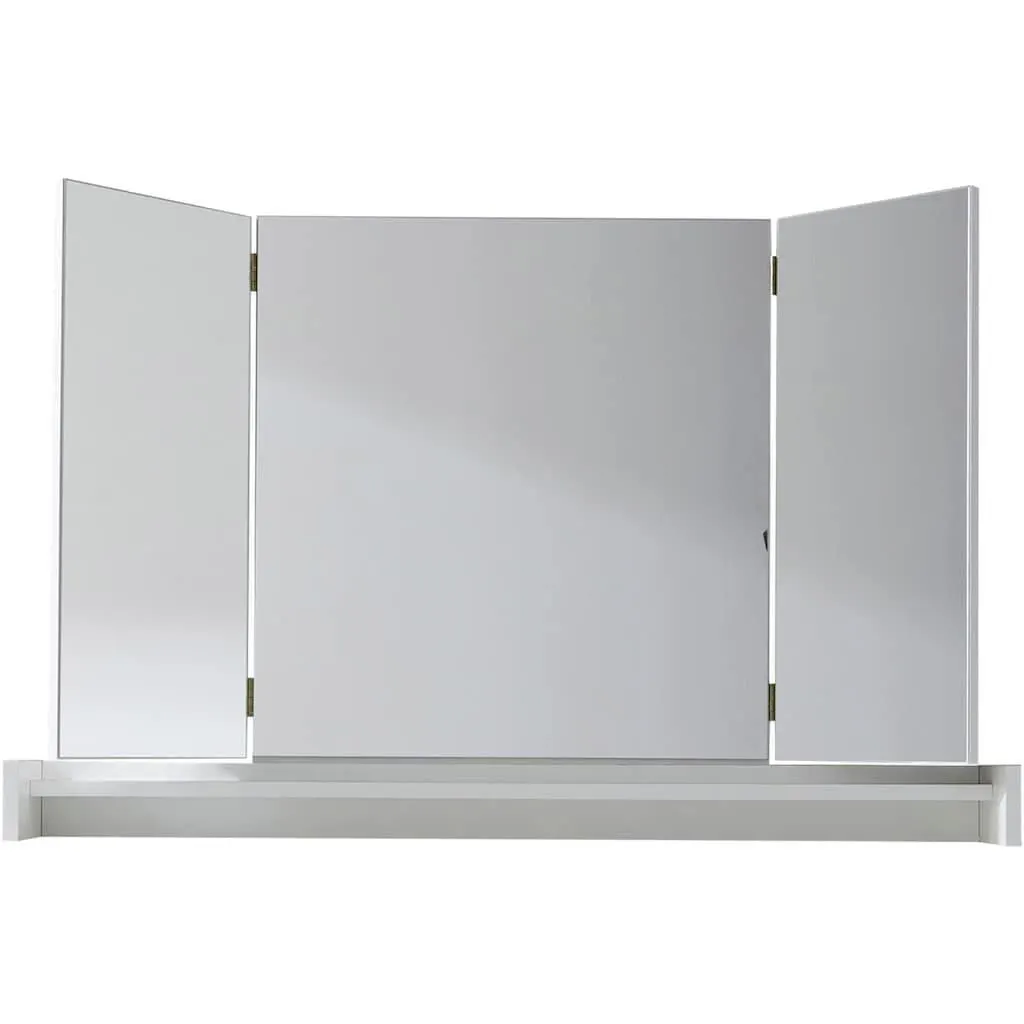 Home affaire Schminkspiegel »Avena« Aufsatzspiegel mit Ablagefach (klappbar) - (B/T/H) 100/15/67 cm