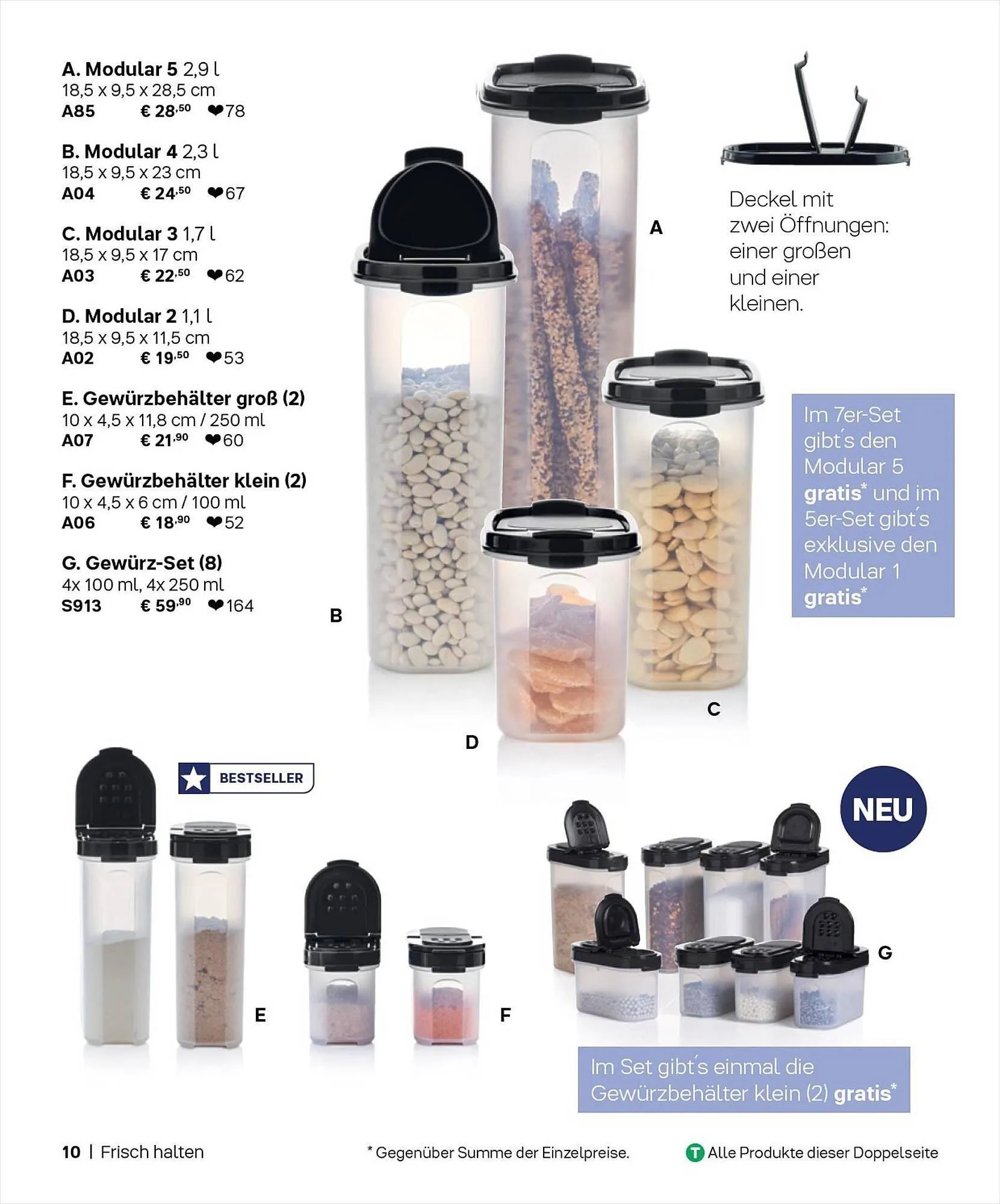 Tupperware Flugblatt von 1. September bis 29. Februar 2024 - Flugblätt seite 10