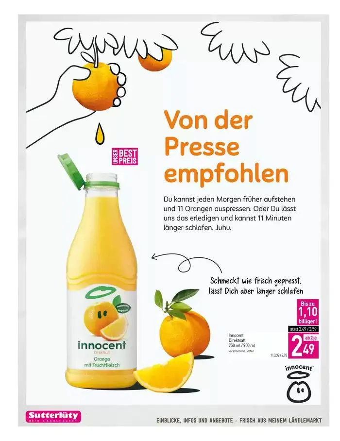 Sutterlüty flugblatt von 26. September bis 2. Oktober 2024 - Flugblätt seite 14