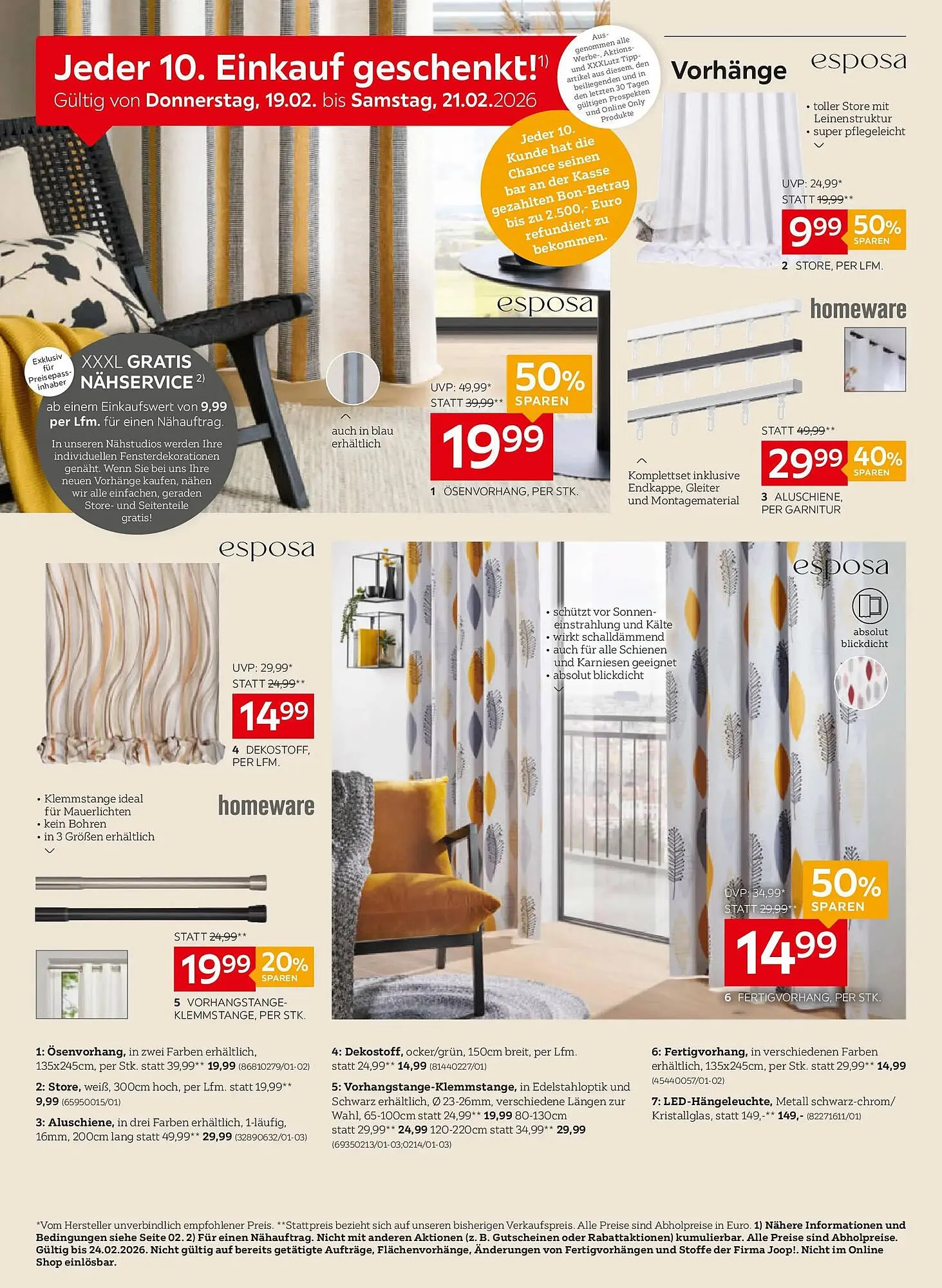 XXXLutz Prospekt von 18. Februar bis 24. Februar 2026 - Flugblätt seite  20