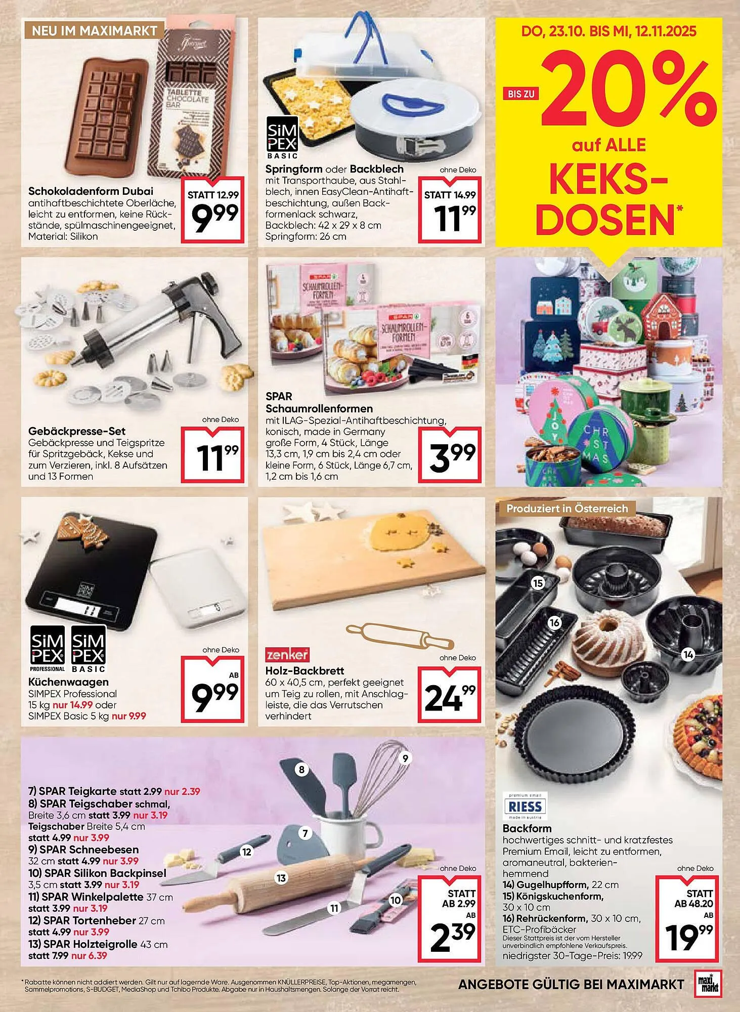 Maximarkt Flugblatt von 23. Oktober bis 12. November 2025 - Flugblätt seite 7