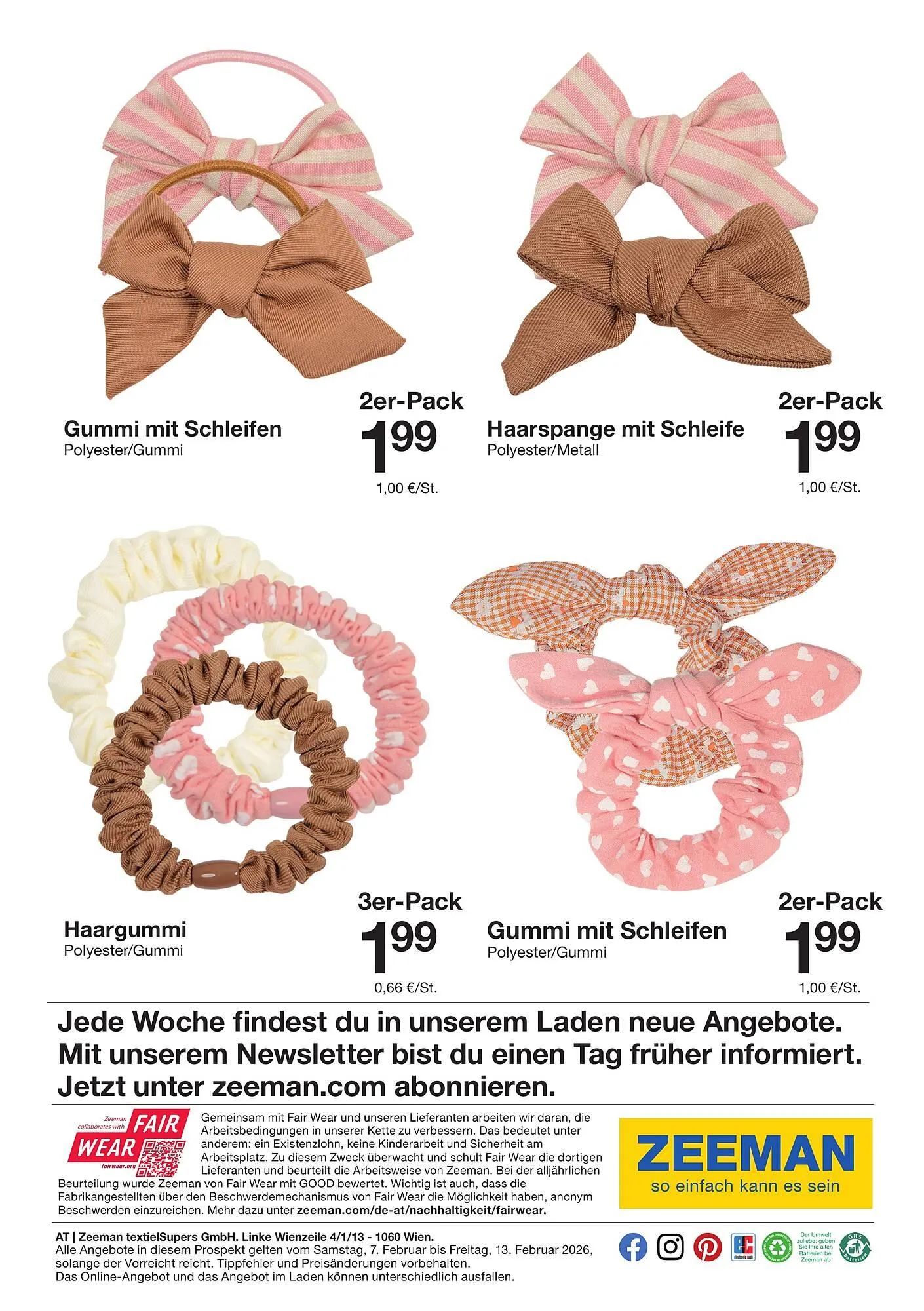 Zeeman Prospekt von 7. Februar bis 13. Februar 2026 - Flugblätt seite  26