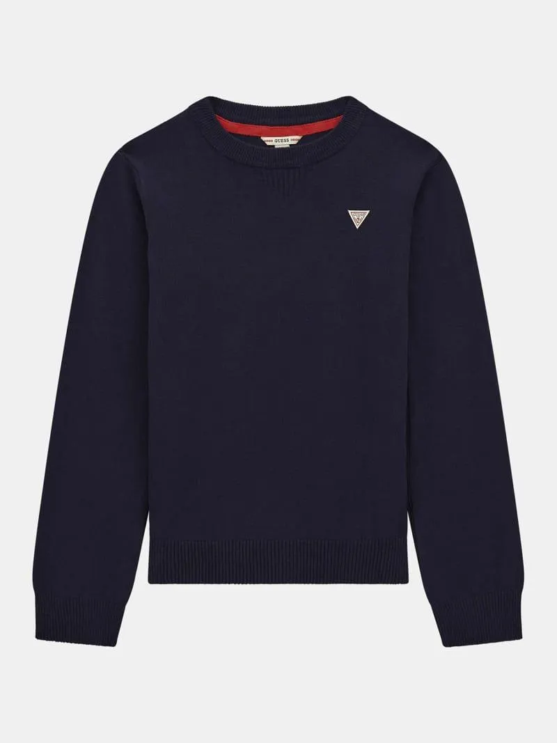 Pullover logo-schild