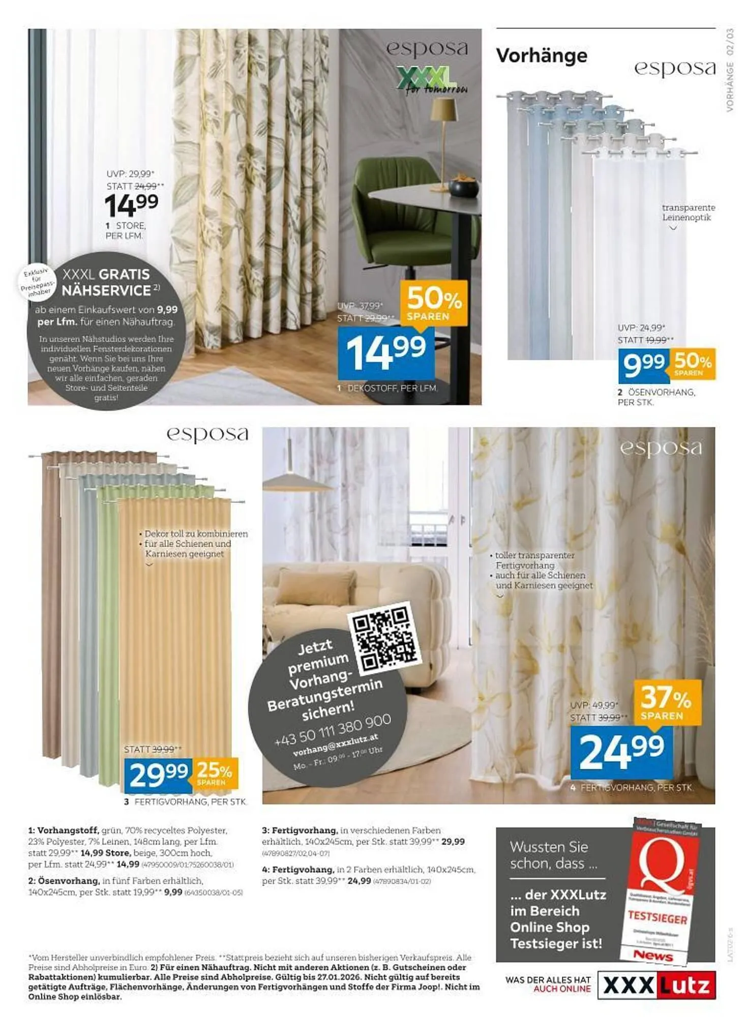 XXXLutz Prospekt von 20. Jänner bis 27. Jänner 2026 - Flugblätt seite  3