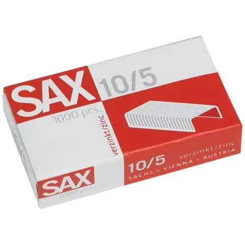 Heftklammer 10/5 1000ST verzinkt SAX 1-105-00