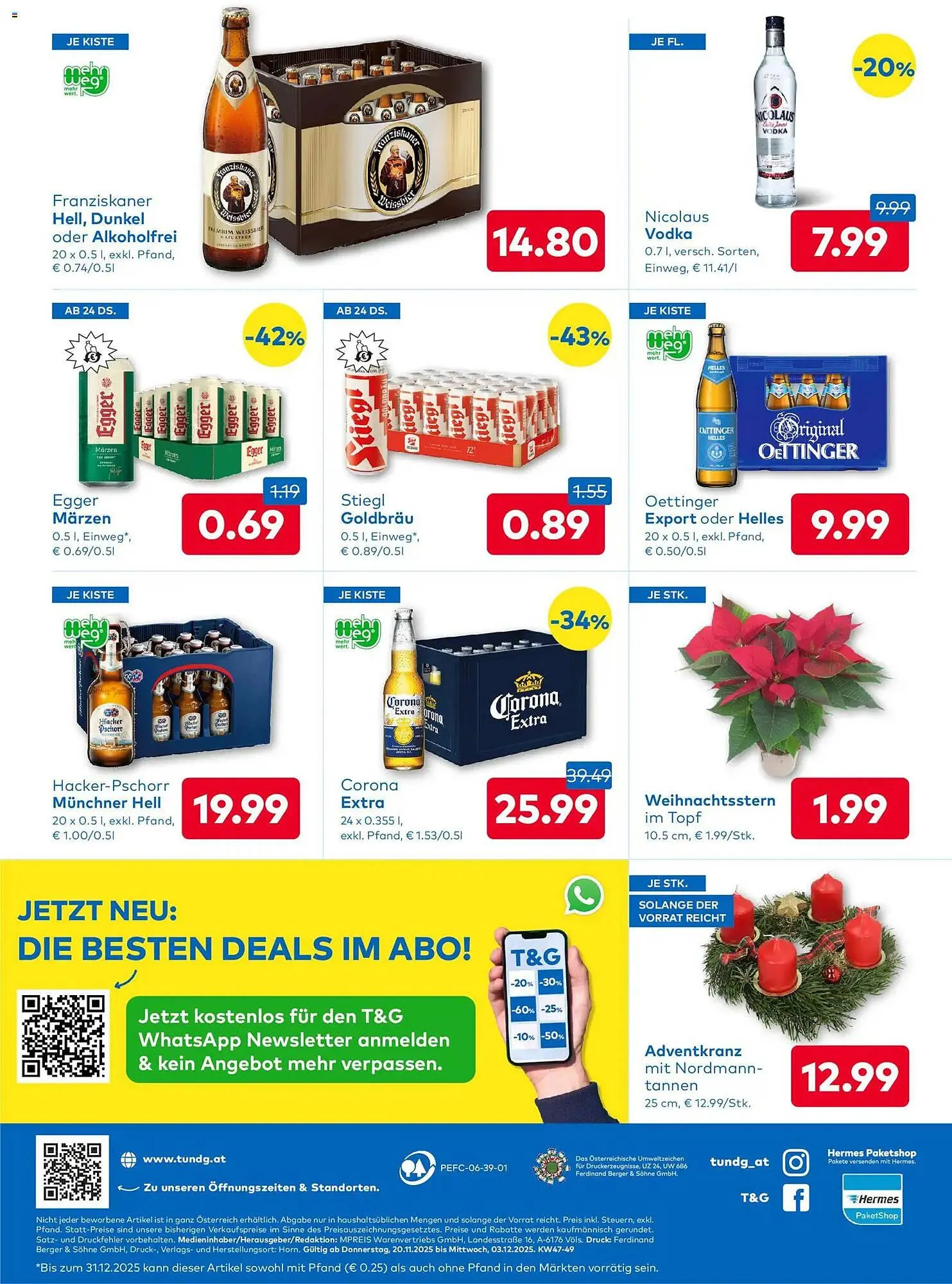 T&G Flugblatt von 20. November bis 3. Dezember 2025 - Flugblätt seite 8