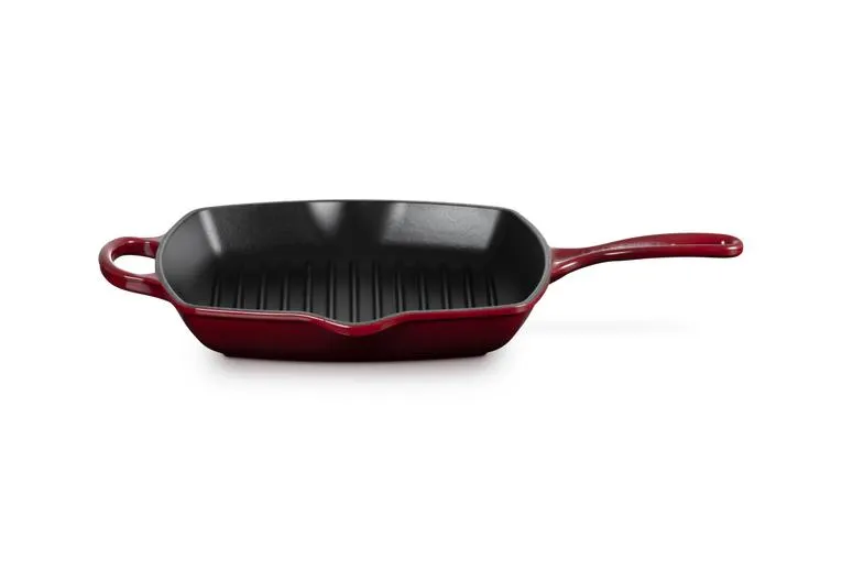 Quadratische Grillpfanne aus Gusseisen