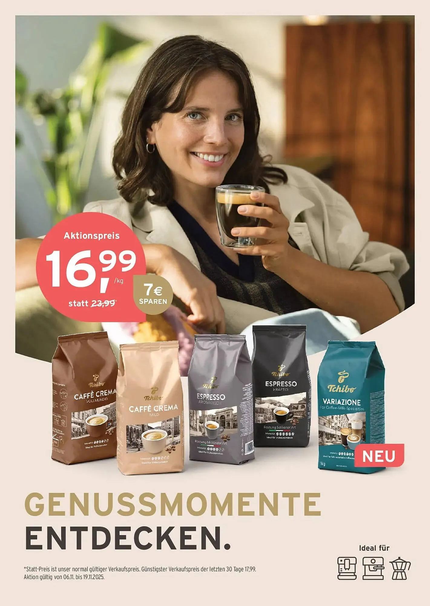 Tchibo Eduscho Flugblatt von 6. November bis 19. November 2025 - Flugblätt seite 8