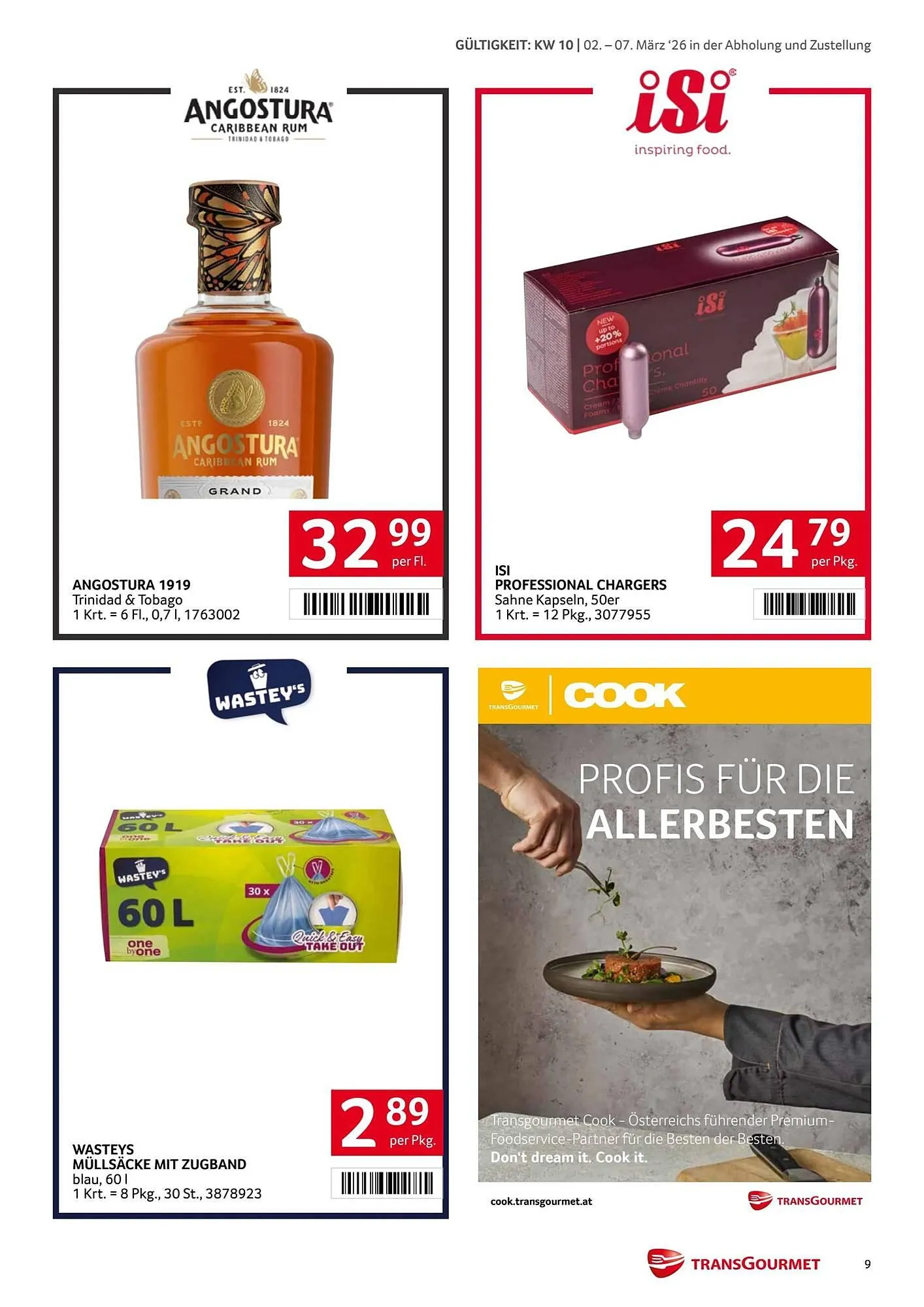 Transgourmet Flugblatt von 2. März bis 8. März 2026 - Flugblätt seite  9