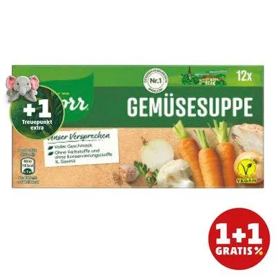 Knorr Suppenwürfel für Gemüsesuppe