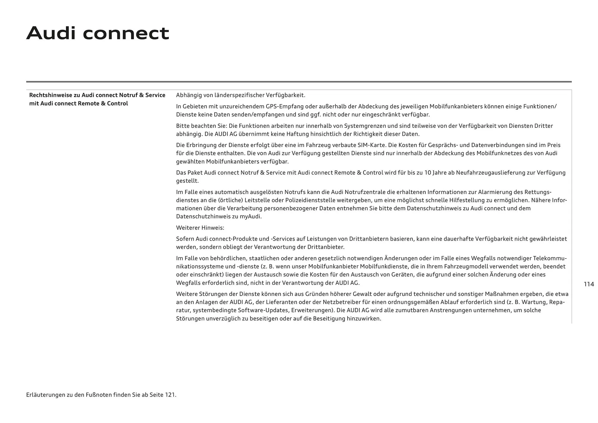 Audi Flugblatt von 20. November bis 22. Juli 2026 - Flugblätt seite  114