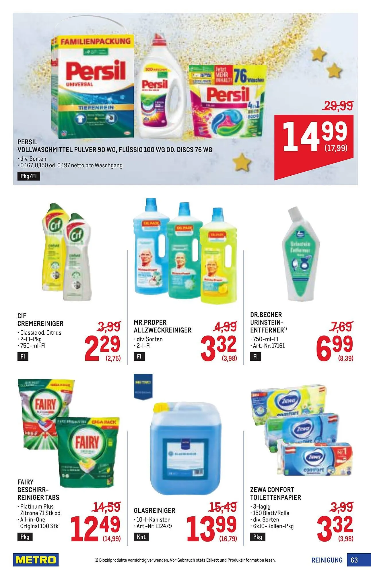 Metro Flugblatt von 11. Dezember bis 7. Jänner 2026 - Flugblätt seite  63