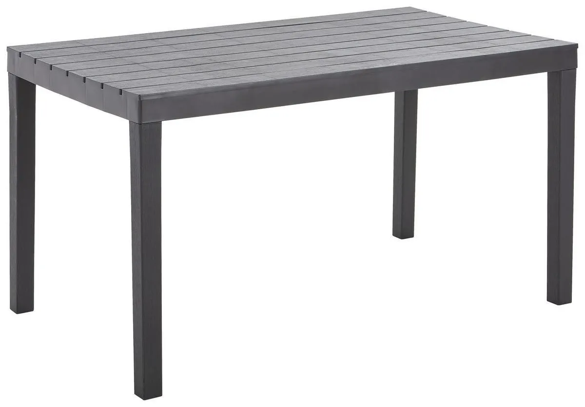 Ambia Garden GARTENTISCH Kunststoff Anthrazit rechteckig