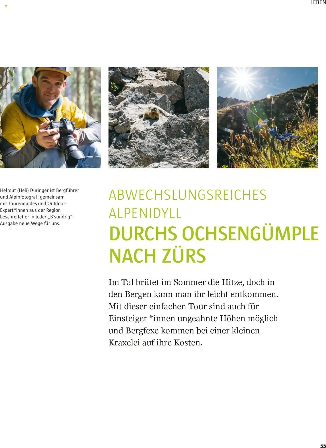 Sutterlüty B’sundrig Magazine von 3. Juli bis 31. Dezember 2024 - Flugblätt seite  55