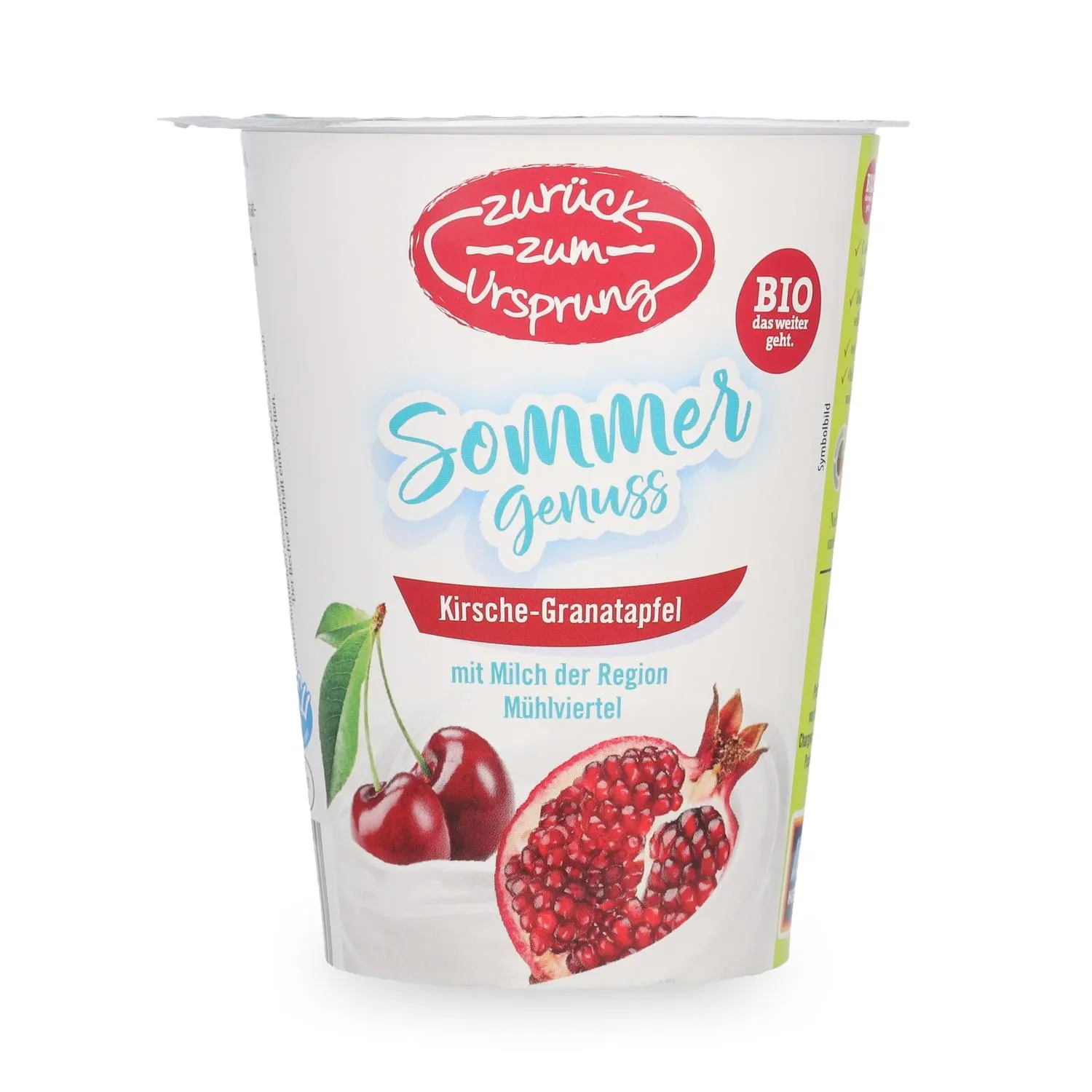 ZURÜCK ZUM URSPRUNG Fruchtjoghurt Kirsche-Granatapfel